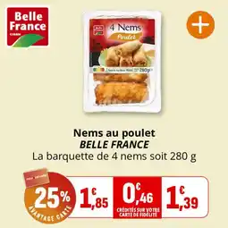 Coccinelle Supermarché Nems au poulet belle france offre