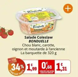 Coccinelle Supermarché Salade coleslaw bonduelle offre