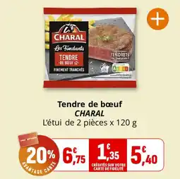 Coccinelle Supermarché Tendre de bœuf charal offre