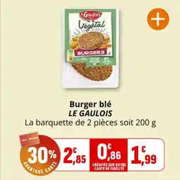 Coccinelle Supermarché Burger blé le gaulois offre