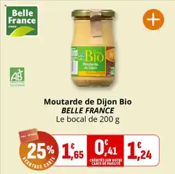Coccinelle Supermarché Moutarde de dijon bio belle france offre