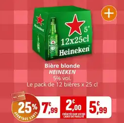 Coccinelle Supermarché Bière blonde heineken offre