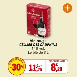 Coccinelle Supermarché Vin rouge cellier des dauphins offre