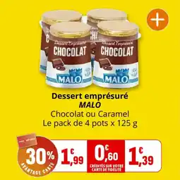 Coccinelle Supermarché Dessert emprésuré malo offre