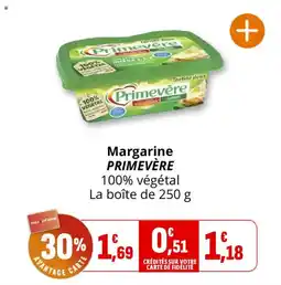 Coccinelle Supermarché Margarine primevère offre