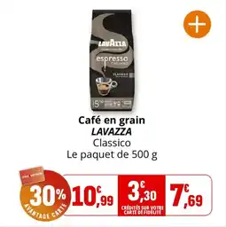 Coccinelle Supermarché Café en grain lavazza offre