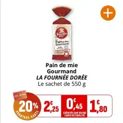 Coccinelle Supermarché Pain de mie gourmand la fournée dorée offre