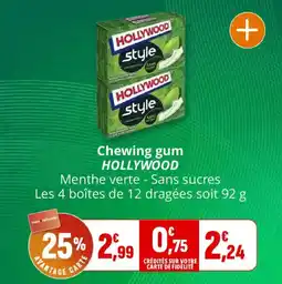 Coccinelle Supermarché Chewing gum hollywood offre