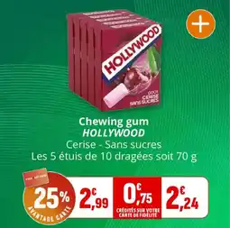 Coccinelle Supermarché Chewing gum hollywood offre