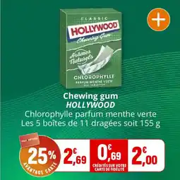 Coccinelle Supermarché Chewing gum hollywood offre