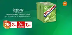 Coccinelle Supermarché Chewing gum hollywood offre