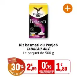 Coccinelle Supermarché Riz basmati du penjab taureau ailé offre