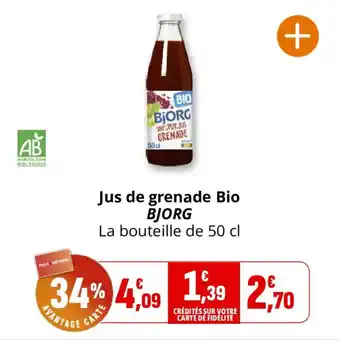Jus de grenade bio bjorg