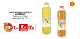 Coccinelle Supermarché Eau de source aromatisée cristaline offre