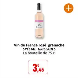 Coccinelle Supermarché Vin de france rosé grenache spécial grillades offre