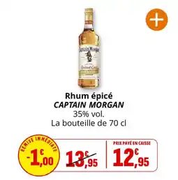 Coccinelle Supermarché Rhum épicé captain morgan offre
