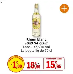 Coccinelle Supermarché Rhum blanc havana club offre