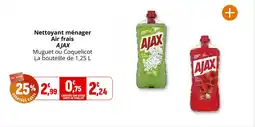 Coccinelle Supermarché Nettoyant ménager air frais ajax offre