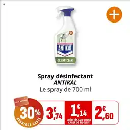 Coccinelle Supermarché Spray désinfectant antikal offre