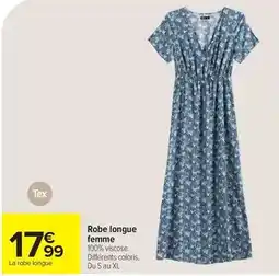 Carrefour Market Tex - robe longue femme offre