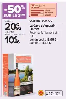 Carrefour CABERNET D'ANJOU offre