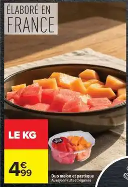 Carrefour Duo melon et pastèque offre