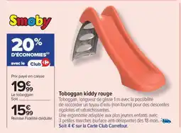 Carrefour Toboggan Kiddy Rouge offre