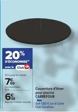 Carrefour Couverture d'hiver pour piscine CARREFOUR offre