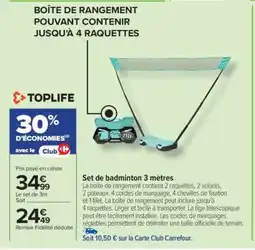 Carrefour Set de badminton 3 mètres offre