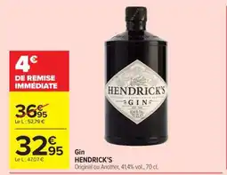 Carrefour Market Gin Hendrick's offre