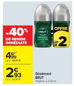 Carrefour Market DÉODORANT “BRUT” offre