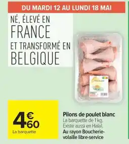 Carrefour Pilons de poulet blanc offre