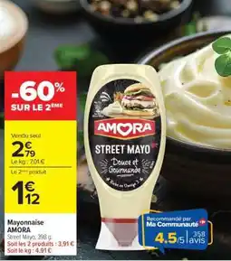 Carrefour Mayonnaise AMORA offre