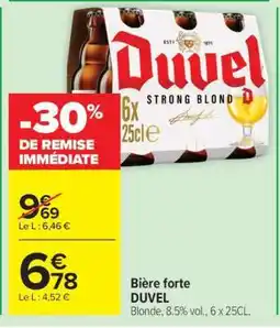 Carrefour Bière forte DUVEL offre