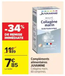 Carrefour Compléments alimentaires Juvamine offre