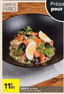 Carrefour Salade de riz niçois offre