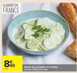 Carrefour Salade de concombre à la crème offre