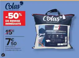 Carrefour Colas Normand Oreiller offre