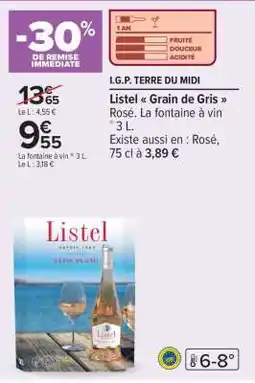 Carrefour Listel Grain de Gris offre