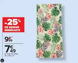 Carrefour Le drap de plage offre