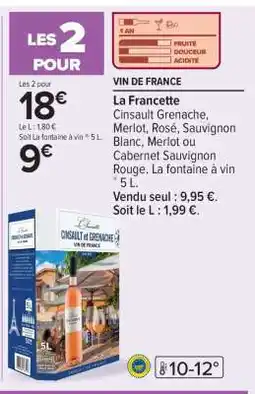 Carrefour La Francette offre
