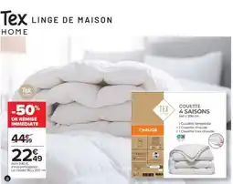 Carrefour Couette 4 saisons offre