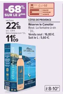 Carrefour CÔTES DE PROVENCE offre