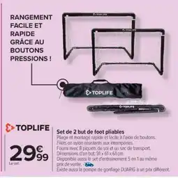 Carrefour Set de 2 but de foot pliables offre