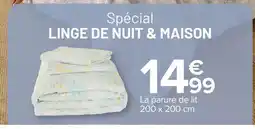Carrefour La parure de lit offre