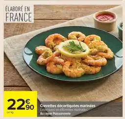 Carrefour Crevettes décortiquées marinées offre