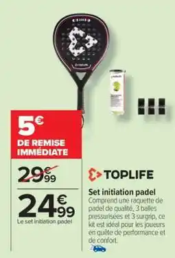 Carrefour Set Initiation Padel offre