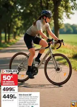 Carrefour Vélo Gravel 28 offre