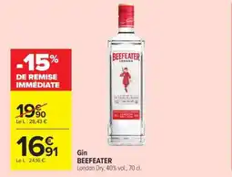 Carrefour Market Gin Beefeater offre