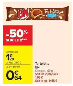 Carrefour Market Tartelette BN offre